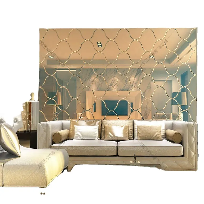 Phantasie antiken Luxus klassischen französischen Design Haus dekoration beste Qualität Spiegel wand für Esszimmer