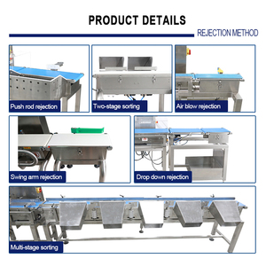 अनुकूलित ऑनलाइन स्वत: वजन मशीन लाइन निरीक्षण पैमाने पर इलेक्ट्रॉनिक बेल्ट पैमाने संदेश वजन सॉर्टर छंटनी की मशीन - Product Image 6