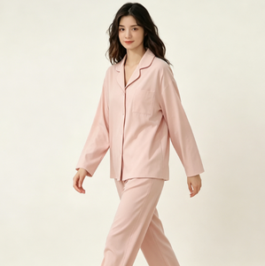 Custom Modal Bamboo <b>Pyjamas</b> Long Sleeve PJ Night Wear Causal Pajamas Cotton Loungewear Women Sets OEM Sleepwear Manufacturer - Product Image 3