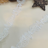 Fil de soie de poisson nouvellement conçu, paillettes légères et fines broderie dentelle décoration robe de mariée et vêtements décoratifs de la mariée