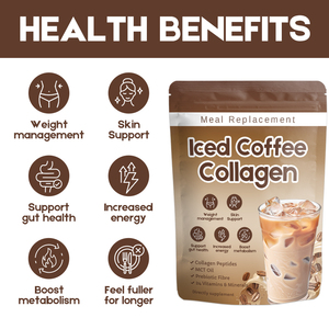 Kollajen yemek değiştirme hidrolize kollajen peptidler buzlu kahve zayıflama ve cilt durumu yüksek Protein kollajen kahve - Product Image 2