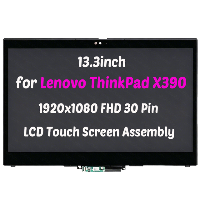 13.3inch for Lenovo ThinkPad X390 Yoga 20NN001JUS 20NN001KUS FHD LCD Touch Screen Assembly Replacement 1920x1080