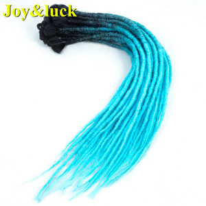 <span class=keywords><strong>Dreadlocks</strong></span> synthétiques fait à la main, tresses au Crochet, Extension de cheveux, une racine, couleur Ombre, <span class=keywords><strong>Dreadlocks</strong></span> artificielles, vente en gros - Product Image 5