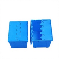 VENTE FLASH - Conteneurs de stockage verrouillables de 19 gallons avec couvercles - Conteneurs empilables robustes et durables - Caisses en plastique pour entrepôt