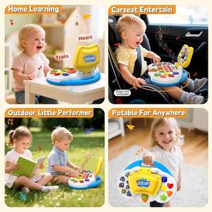 Machine d'apprentissage multifonctionnelle pour bébé Jouet électronique musical pour piano et clavier Machine d'étude Jouets avec lumières et sons - Product Image 5