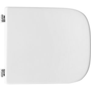 Asiento de inodoro para Hidra Colibri, forma de jarrón, 7 bisagras de expansión blancas, 50,5 cm de longitud - Product Image 1