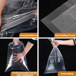 Sac en plastique PE plat ouvert, grande taille, <span class=keywords><strong>transparent</strong></span>, fond plat, ouverture supérieure, pochette, housse anti-poussière, sac d'emballage PE pour matelas, <span class=keywords><strong>cadeau</strong></span> - Product Image 4