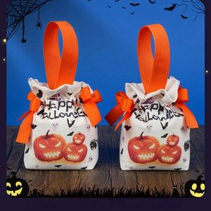 Sac en toile citrouille pour enfants Halloween, accessoires sucrés pour la maternelle, cadeau parfait pour accompagner les activités - Product Image 1