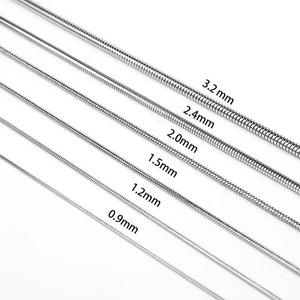 Corrente de Colar em Aço Inoxidável HP199 em Forma de Cobra Quadrada, Corrente de Aço Titânio para Homens e Mulheres, Adequada para Fazer Joias DIY - Product Image 1