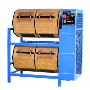 Double Row Roller Bearing Stainless Pipe Wood Metal Parts Polishing Machine Equipment For Rust Removal