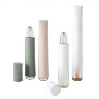 Flacon roll-on PP 15 ml avec bille métallique, tube cosmétique personnalisable avec logo pour parfum, crème contour des yeux, sérum