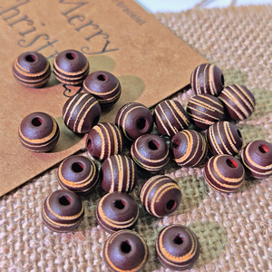 ลูกปัดไม้ทรงกลมสำหรับบูชาพระพุทธเจ้า เหมาะสำหรับทำสร้อยคอและกำไล DIY 1 ชิ้น 30 กรัม มีเสน่ห์และทันสมัย - Product Image 2