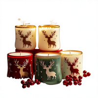 Handgemachte Weihnachts-Elch-Duftkerze Kreative Winter-Feiertagsdekoration Kerze Party-Geschenk