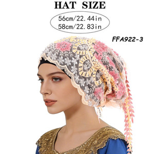 Colección 2026: Sombrero de Fiesta Africano con Cuentas para <span class=keywords><strong>Mujer</strong></span>, Auto Gele, Estilo Nigeria, para Eventos al Aire Libre, Negocios y Playa - Product Image 5