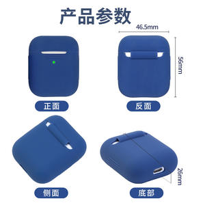 Funda Protectora de Silicona Suave Personalizable al por Mayor para Auriculares <span class=keywords><strong>AirPods</strong></span> 1 2 3 4 Pro, Antigolpes y Anti-Caídas - Product Image 4