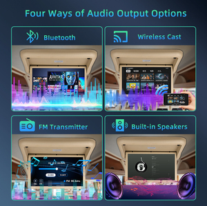 <span class=keywords><strong>จอ</strong></span>ภาพติดเพดานแบบพับเก็บได้ขนาด 22 นิ้ว พร้อมมอเตอร์ ระบบแอนดรอยด์ รองรับซอฟต์แวร์ APK ความละเอียด HD สำหรับความบันเทิงในรถบัส รถโค้ช รถยนต์ - Product Image 4