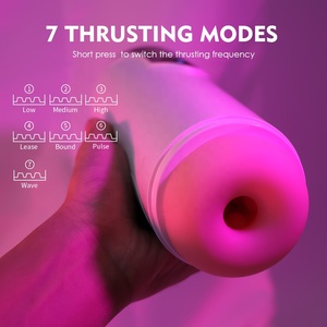 Automatischer männlicher Mastur bator, freihändige elektrische Taschen muschi 7 Modi Skalierung Intelligente Heizung Stimme Sexspielzeug für Männer Vibrator - Product Image 3