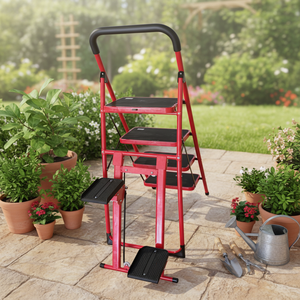 Escalier pliable <span class=keywords><strong>en</strong></span> acier moderne pour la maison, fonction marchepied, machine d'<span class=keywords><strong>exercice</strong></span> de résistance, cardio-climber, capacité de 300 livres - Product Image 1