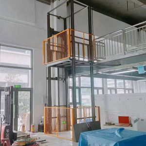 Riel de plomo de cadena hidráulica de servicio pesado, elevador de carga barato de 2 pisos eléctrico pequeño usado - Product Image 2