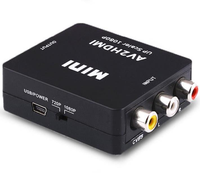 Destekleyen PAL/NTSC USB şarj kablosu HDMI 1080P RCA AV 3RCA CVBs kompozit Video ses dönüştürücü adaptörü