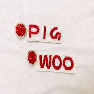 Pendientes de cuentas hechos a mano a la moda, joyería de gota de diseñador de estado de Salón Rojo y Blanco, accesorios de moda para mujer, ropa de fiesta - Product Image 2