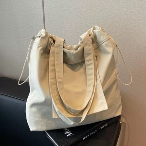 Bolsa de Mano Personalizada Ecológica de Gran Capacidad con Cordón de Nailon, Bolsa de <span class=keywords><strong>Compras</strong></span> Diaria de Color Sólido para Regalos Pequeños - Product Image 4