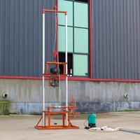 Petite foreuse polyvalente pour l'essai des pieux, le nettoyage des tuyaux, l'élimination des blocages de ciment et le forage de puits d'eau