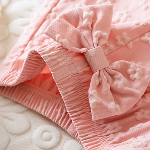 Set Estivo per Bambine, Top Monospalla con Volant Irregolari e Pantaloncini con Ricamo Floreale, 2 Pezzi, <span class=keywords><strong>Abbigliamento</strong></span> per Bambini all'Ingrosso - Product Image 3