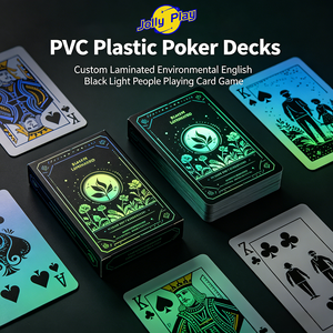 Mazzo di Carte da Poker Personalizzato in PVC Laminato Ecologico, Resistente, con Scatola, 100 Carte OEM - Product Image 2