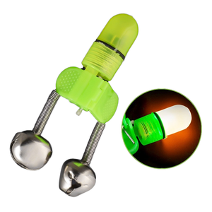 Dẫn đêm cần câu Clip với đôi chuông Vòng cảnh báo câu cá chuông báo động và mồi chuông báo động phụ kiện - Product Image 1