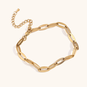 Chaîne <span class=keywords><strong>de</strong></span> <span class=keywords><strong>cheville</strong></span> simple en forme <span class=keywords><strong>de</strong></span> lèvre, plaquée <span class=keywords><strong>or</strong></span> 18 carats, en acier inoxydable, nouvelle collection d'été, accessoire <span class=keywords><strong>de</strong></span> fête polyvalent et tendance pour femme Rz - Product Image 3