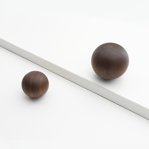 Rắn gỗ lỗ duy nhất ngăn kéo hạt xử lý với bóng thiết kế hiện đại cho tủ quần áo đăng nhập cửa tủ xử lý - Product Image 4