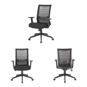 Chaises de bureau haut de gamme Fauteuil pivotant en maille Rembourré Chaise pivotante réglable Chaise de bureau Ergonomique Officiel