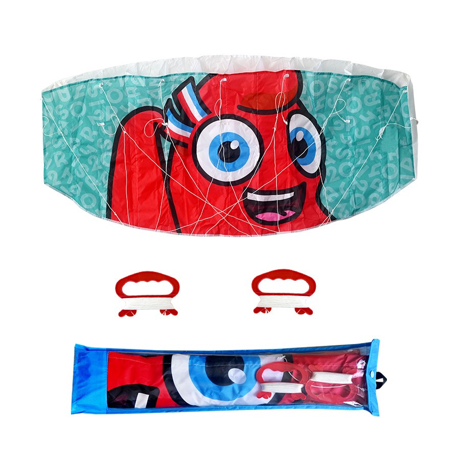 Custom Large Power Flying Kites Ripstop Polyester Sports Fabric for Flying Kites