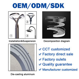 בחוץ עמיד למים הוביל גינה אור רחוב מודרני אור ועמודי אלומיניום גינה אור - Product Image 4