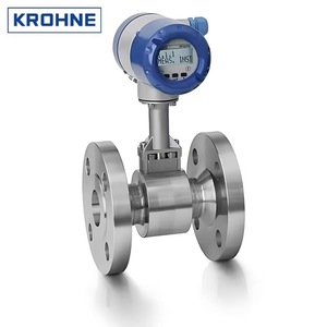 Medidor de flujo vórtico Krohne con conexión de brida para instalación en tuberías de vapor, gas y líquidos, precisión 1.0 - Product Image 1
