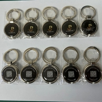 Colliers NFC pour chiens à impression personnalisée à faible MOQ 13,56 MHz / Étiquette NFC en époxy pour animaux de compagnie avec anneau métallique pour l'encodage par contact