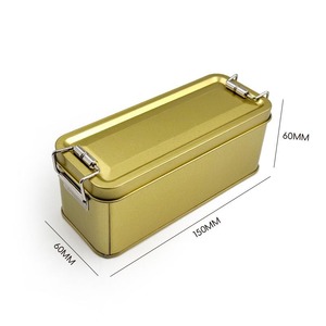 Boîte en métal carrée personnalisée pour chocolat, thé ou cadeaux, impression sur mesure, directement du fabricant. - Product Image 1