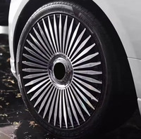 JXRD Jantes de luxe en alliage forgé à rayons multiples noir brillant 18-22 pouces 5x114.3 5x112 5x110 5x120 pour voitures Mercedes Range Rover