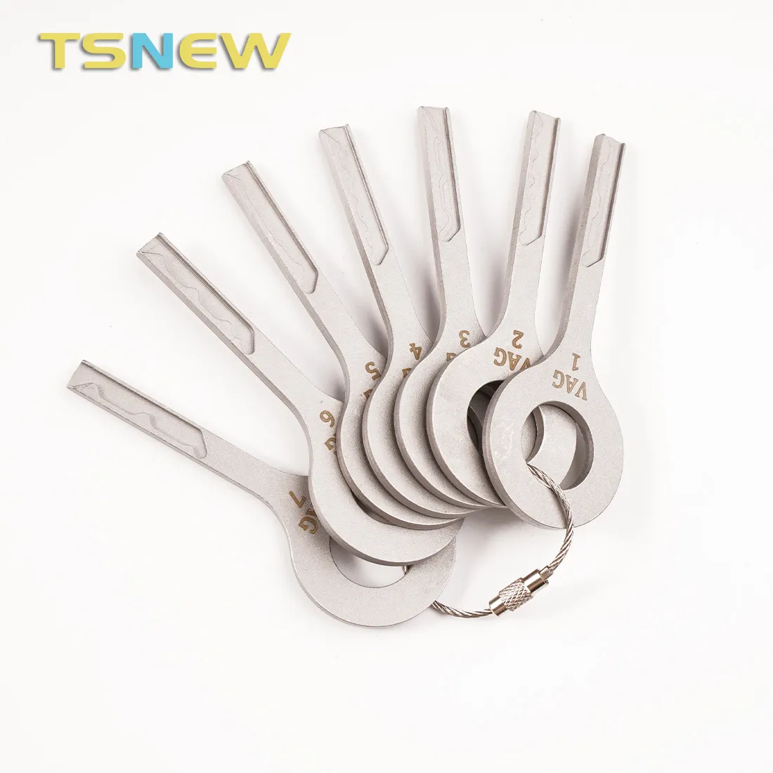 TSNEW Original 7 IN 1 VAG HU66 Auto Locks mith Tool für Volkswagen Skoda Key Lockpick Ausprobieren der Schlüssel