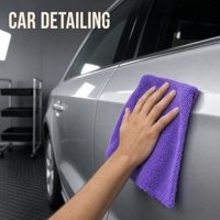 Chiffon de nettoyage en microfibre 40x40cm 400gsm sans ourlet super absorbant séchage rapide sans peluches pour le detailing automobile OEM personnalisé
