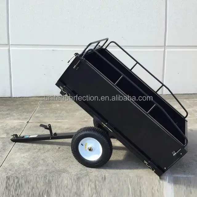 2019 Multi Purpose Pull Behind ATV Utility Trailer multi-function FARM TRAILER DUMP TRAILER garden cart with low MOQ