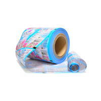Rouleau de film plastique imprimé sur mesure pour la fabrication de sachets de lessive en poudre et de sachets d'eau