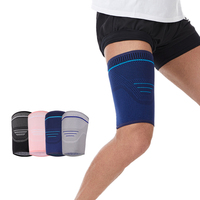 SHIWEI-2291 # 3D cuisse Compression manches accolades pour Quad & Aine soulagement de la douleur et récupération confortable porter genou cuisse soutien