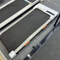 Treadmill bantalan berjalan di bawah meja, Treadmill Mini portabel dengan aplikasi bluetooth dengan miring manual