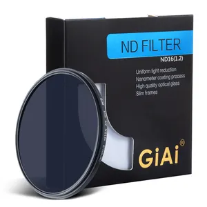 GiAi küçük yansıma kamera ND filtre 67mm 77mm 82mm fiber nötr yoğunluk kamera filtresi