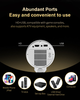 Projecteur Portable 720P HD Vidéo Android 13 Proyector WiFi Bluetooth Home Cinéma Bureau LED Projecteur