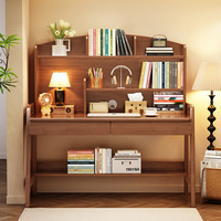 Bureau en bois massif, établi long de ménage, bureau d'étude, bureau, bureau d'écriture, chambre d'étudiant, bureau d'étude, bureau d'ordinateur