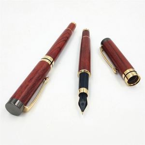 Luxury Rosewood Fountain <b>Pen</b> Gift Set for Students and Corporate Promotions - Custom Engraved Ink <b>Refillable</b> <b>Pen</b> - Product Image 3