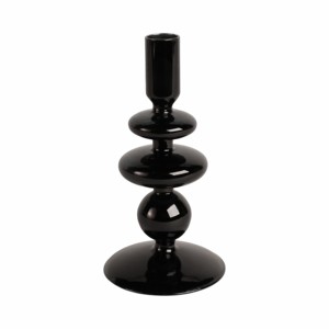 Portacandele Moderno in Vetro, Design a Disco e Sfera, Decorazione da Tavolo - Product Image 1